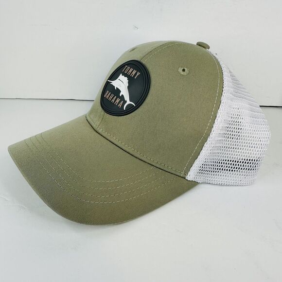 Tommy Bahama Men's Tip Your Cap Baseball Cap Adjustable SnapBack Sage Green Mesh - Picture 2 of 5